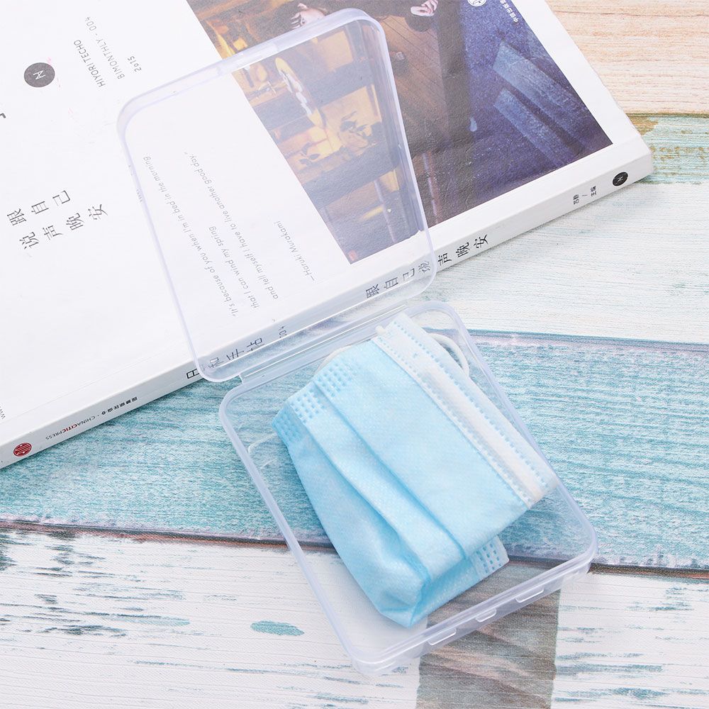 Protection Rectangle Container - Face Mask Storage Box recension och pris